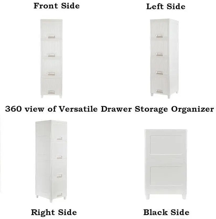 Neat & Versatile 5-Tier Drawer and Shelf Storage