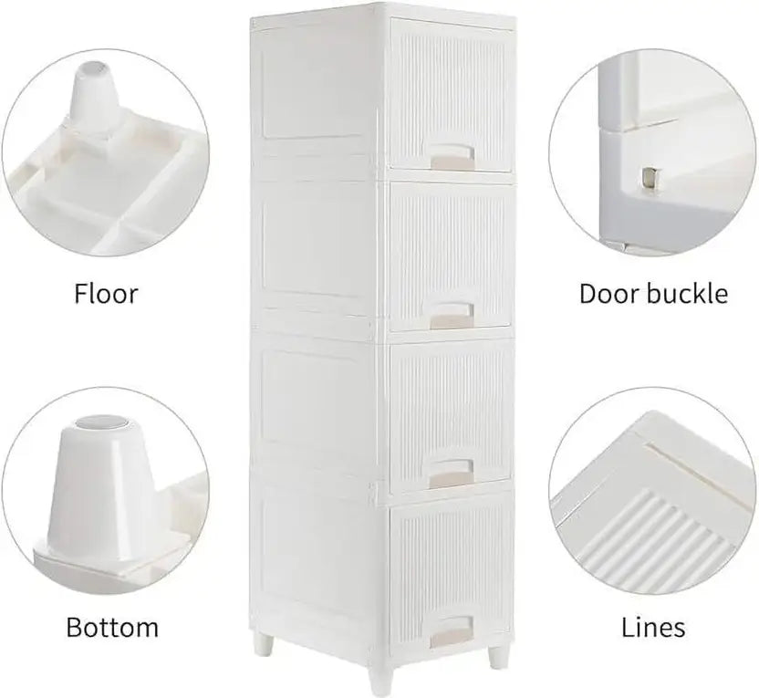 Neat & Versatile 5-Tier Drawer and Shelf Storage