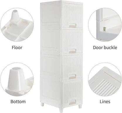 Neat & Versatile 5-Tier Drawer and Shelf Storage